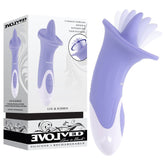 Evolved LIX & KISSES - Purple 18.7 cm USB Rechargeable Flicking Tongue Stimulator - Mr and Mrs D's